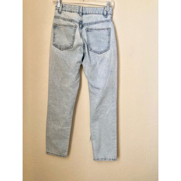 Cotton:On Women's Jeans Size 2 Distressed Stretch Acid Wash Ripped - Picture 5 of 7